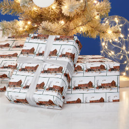 Weihnachts-Wintersaal Geschenkpapier