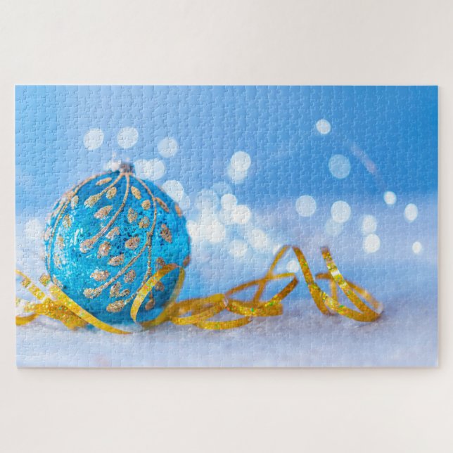 Weihnachts-Winterschmuckpuzzle (Horizontal)