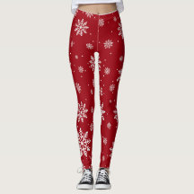 Weihnachts-Winterschneeflocken Gradient Fun Leggin