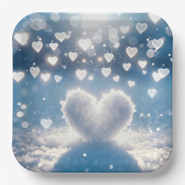 Weihnachts-Winterschneewittchen Pappteller (Vorderseite)