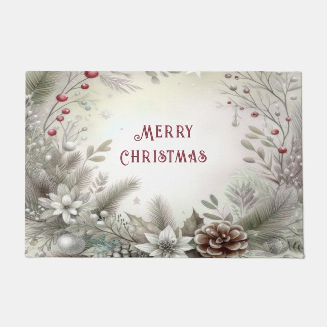 Weihnachts Winterurlaub Doormat Fußmatte (Vorderseite)