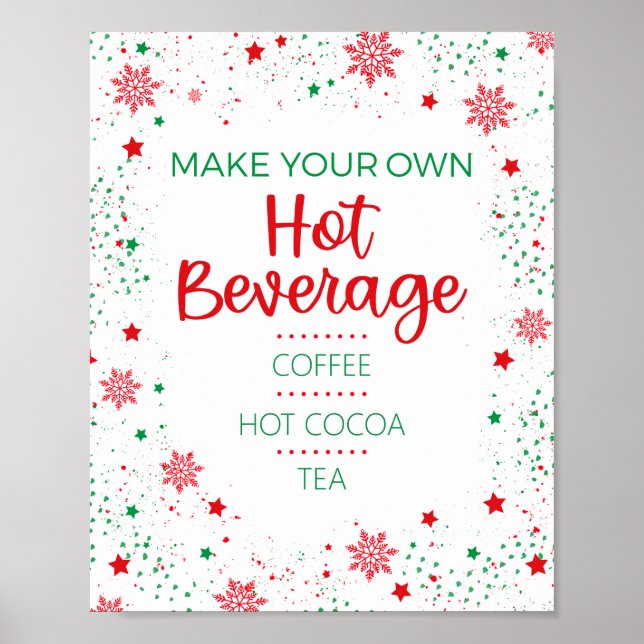 Weihnachts-Winterurlaub - Hot Beyond Bar Sign Poster (Vorne)