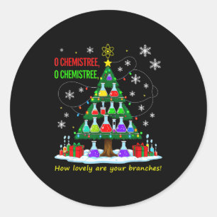 Weihnachts-Wissenschaftslehrer 67 Meme Santa Oh Ch Runder Aufkleber