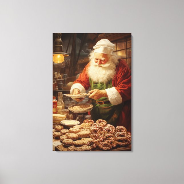Weihnachts-Wohngestaltung Weihnachtsgebäck Leinwanddruck (Vorderseite)