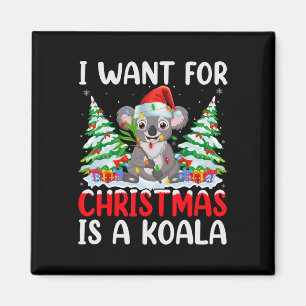 Weihnachts Wollte ich einen Weihnachtsbaum, ist ei Magnet