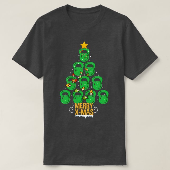 Weihnachts-Workout Funny Xmas Gym Training 1 T-Shirt (Design vorne)