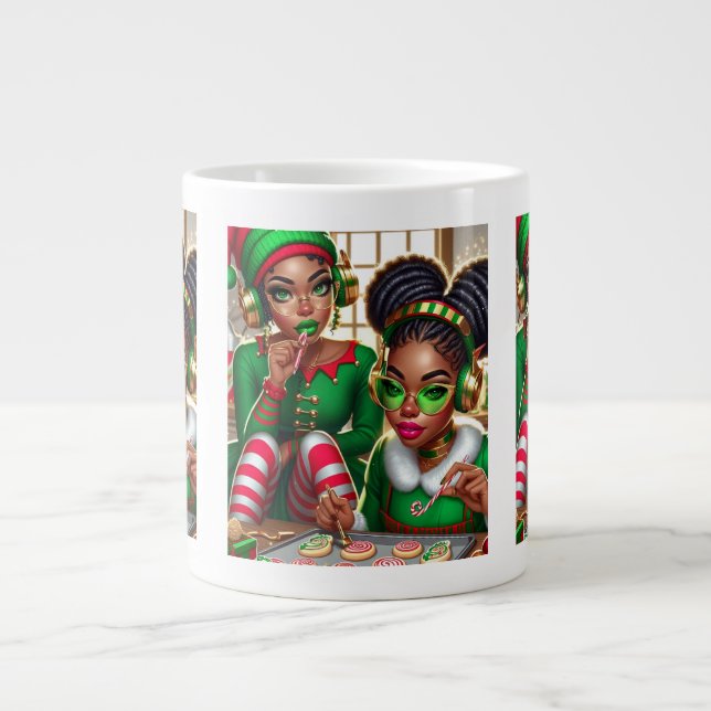 Weihnachts-Workshop-Spezialtasse Jumbo-Tasse (Vorderseite)