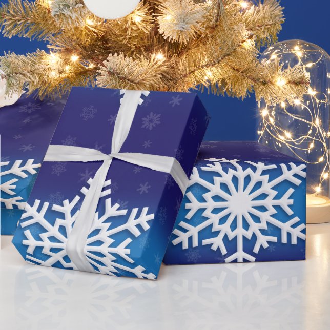 Weihnachts-Wrapping Paper mit Weihnachtsschneefloc Geschenkpapier (Feiertage)