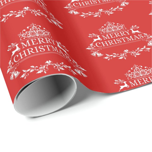 Weihnachts-Wrapping Papier-frohe Weihnachten Geschenkpapier (Rolleneckpunkt)