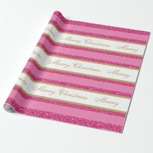Weihnachts-Wrapping Papier-Imitat Glitzer gestrich Geschenkpapier