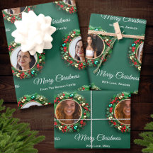 Weihnachts-Wreath-Grünen-Foto Personalisiert