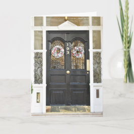 Weihnachts-Wreath-London-Architekturfotografie Karte