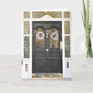 Weihnachts-Wreath-London-Architekturfotografie Karte