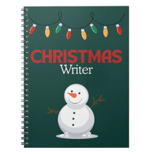 Weihnachts-Writer-Notebook - Snowman Notizblock