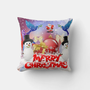 Weihnachts-Wurfkissen, Frohe Weihnachten Kissen