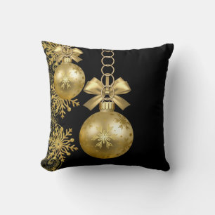 Weihnachts-Wurfkissen, Goldene Bälle Kissen