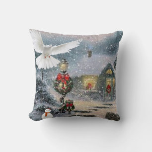 Weihnachts-Wurfkissen Schneemann Kissen