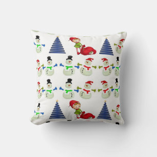 Weihnachts-Wurfkissen Schneemann Kissen