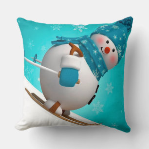 Weihnachts-Wurfkissen/Schneemann Kissen