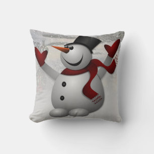 Weihnachts-Wurfkissen Schneemann Kissen