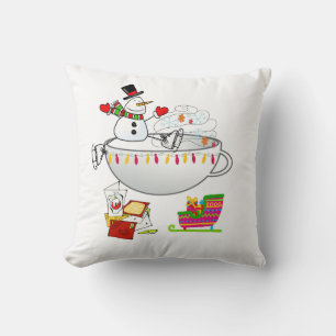 Weihnachts-Wurfkissen, Schneemann-Wurfkissen Kissen