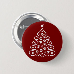 Weihnachts Xmas Baum Winter Fröhlich Hell Feiertag Button