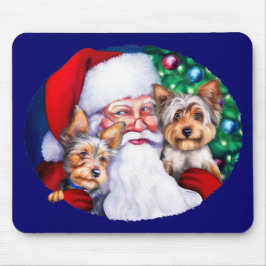 Weihnachts-Yorkies Mousepad