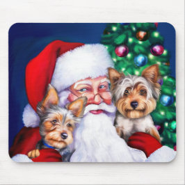 Weihnachts-Yorkies Mousepad
