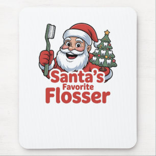 Weihnachts-Zahnarzt der Lieblingsblüte des Weihnac Mousepad