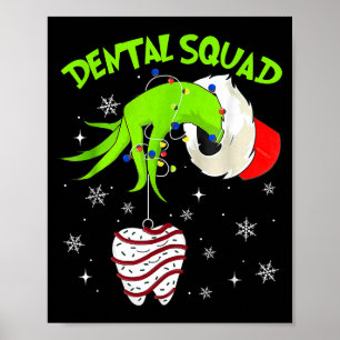Weihnachts-Zahnarzt-Team Süßer Zahnarzt Zahnarzthe Poster