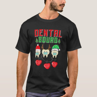 Weihnachts-Zahnarzt-Team Zähne mit Maske Zahnarzt T-Shirt