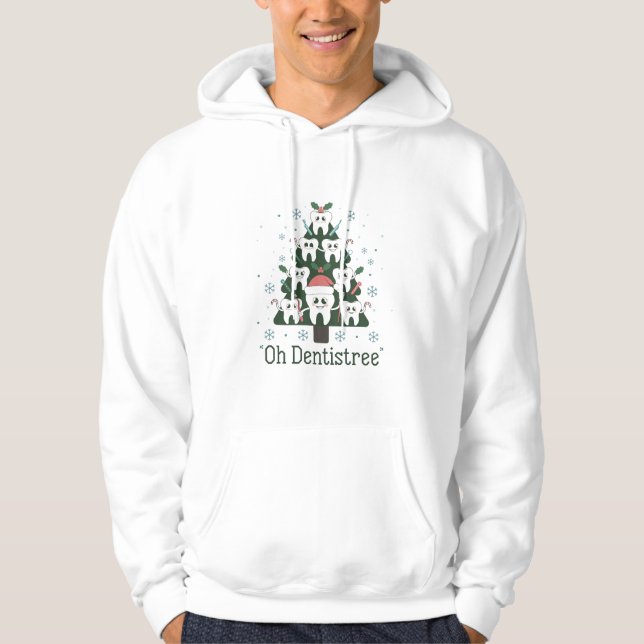Weihnachts-Zahnarzt Tree Dental Oh Dentistreoth Hoodie (Vorderseite)