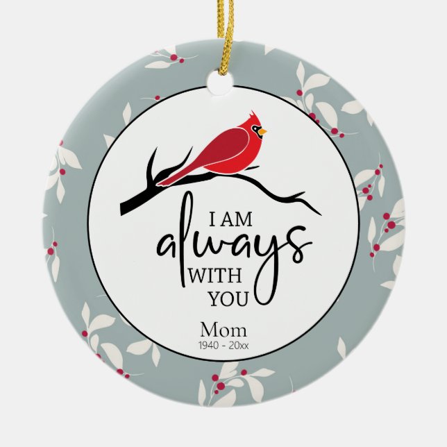 Weihnachts-Zitat-Foto Gedenkfeier Keramik Ornament (Vorne)