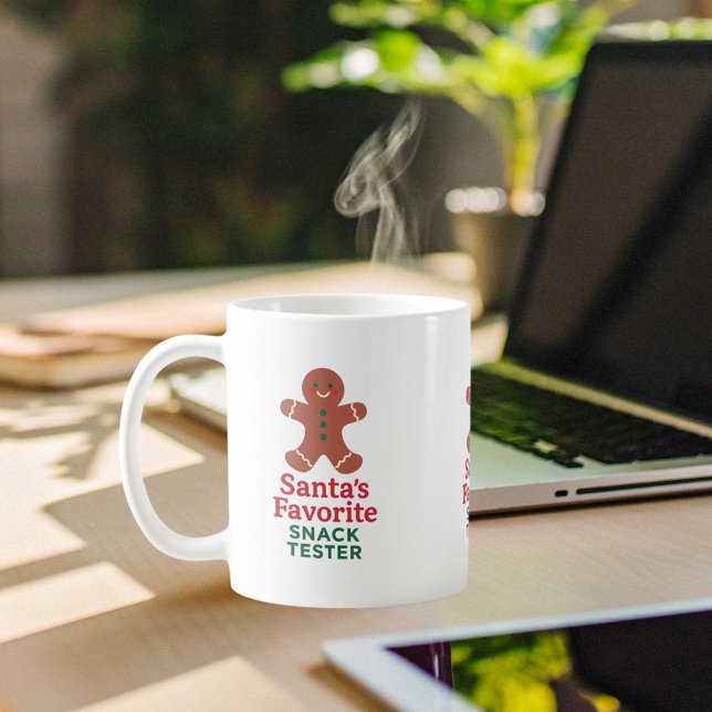 Weihnachts-Zitat lustige Snack-Tester Lebkuchen Ma Kaffeetasse (Von Creator hochgeladen)