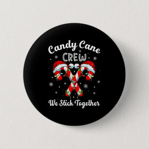 Weihnachts-Zuckerrohr-Herz-Feiertags-Familien-Matc Button