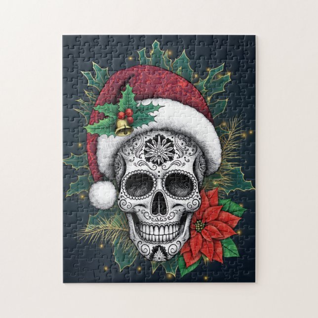 Weihnachts-Zuckerschädel (Vertikal)