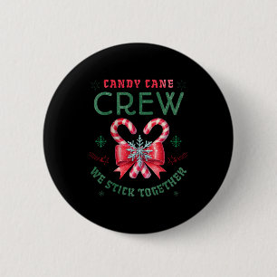 Weihnachts-Zuckerstangen Lustiger Feiertag Familie Button
