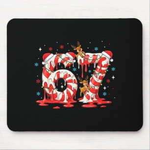 Weihnachts-Zuckerstangen-Meme 67 Sechs Sieben Lust Mousepad