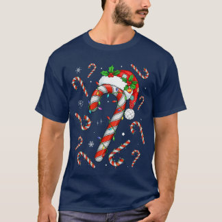 Weihnachts-Zuckerstangen-Santa-Weihnachten-Oddler- T-Shirt