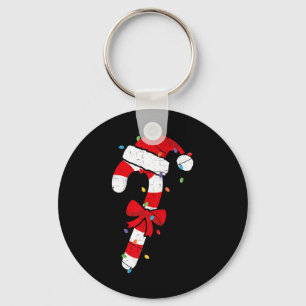 Weihnachts-Zuckerstangen-Weihnachtsmann Xmas Kinde Schlüsselanhänger