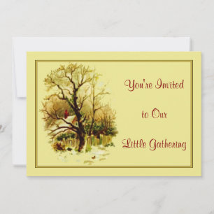 Weihnachts-Zuhause-Einladungen Einladung