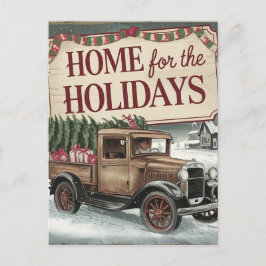 Weihnachts-Zuhause für Weihnachtsfeiertagen Postkarte