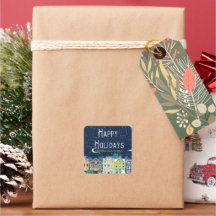 Weihnachts-Zuhause-Schneeschlitt
