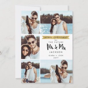 Weihnachts-Zukunft Mr. und Mrs Save the Date 5 Fot