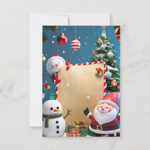 Weihnachtsabend Blank Einladungskarte