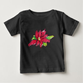 Weihnachtsabend-Blume Baby T-shirt