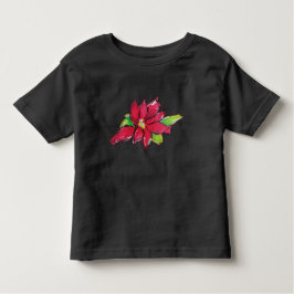 Weihnachtsabend-Blume Kleinkind T-shirt