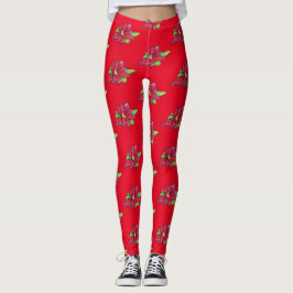 Weihnachtsabend-Blume Leggings