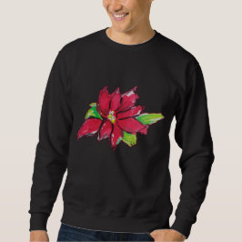 Weihnachtsabend-Blume Sweatshirt
