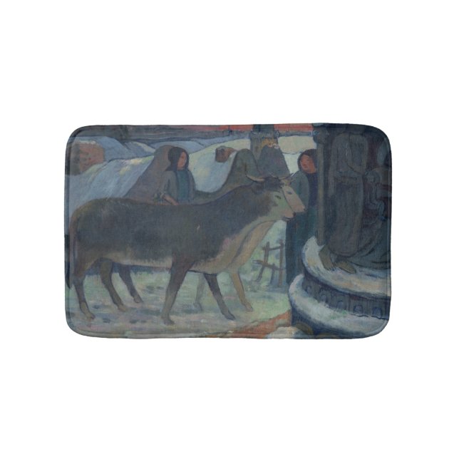 Weihnachtsabend (Der Segen des Oxen) Badematte (Vorderseite)